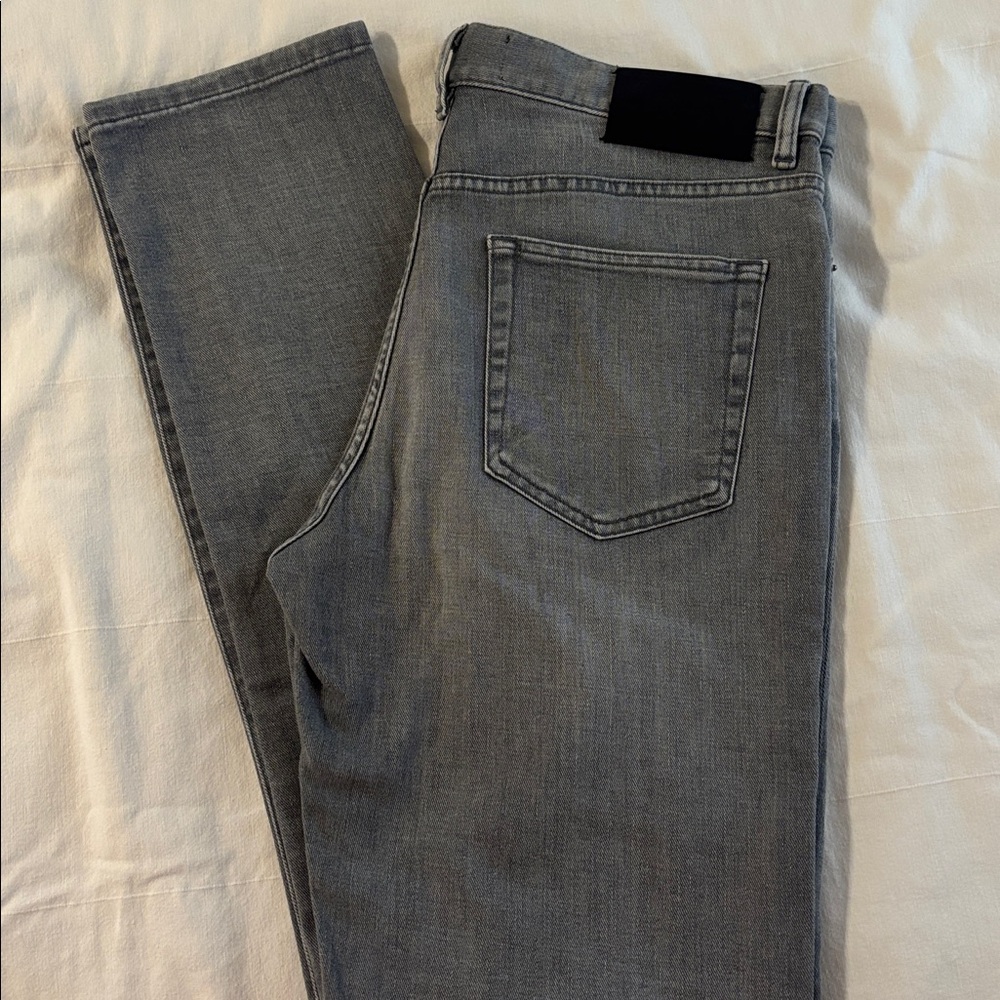 Ermenegildo Zegna Men’s Charcoal Skinny Jeans - Picture 11 of 11
